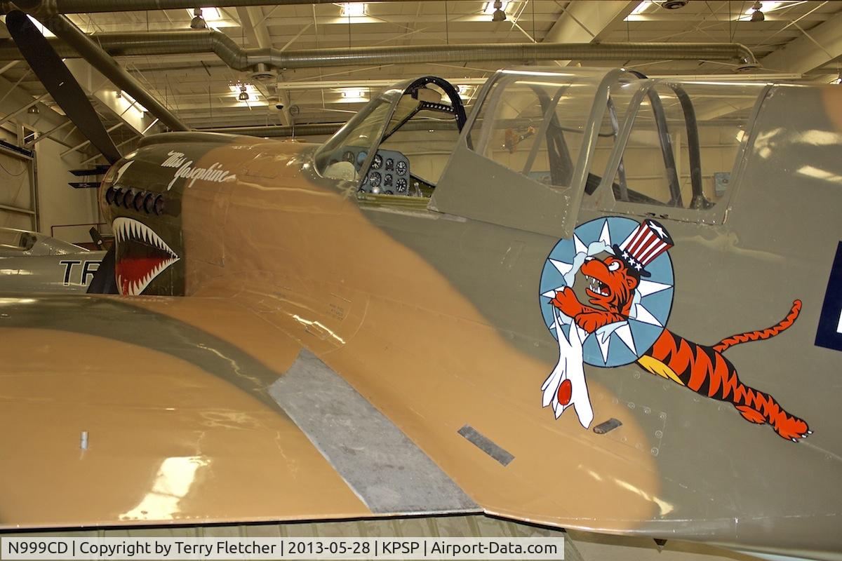 N999CD, 1944 Curtiss P-40N Warhawk C/N 32824, Displayed at the Palm Springs Air Museum , California