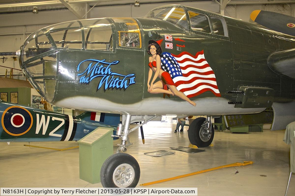 N8163H, 1944 North American B-25N Mitchell C/N 108-47501, Displayed at the Palm Springs Air Museum , California