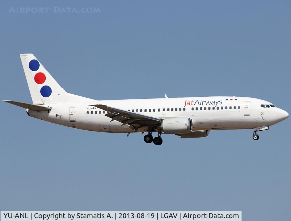 YU-ANL, 1986 Boeing 737-3H9 C/N 23716/1321, rwy 03L