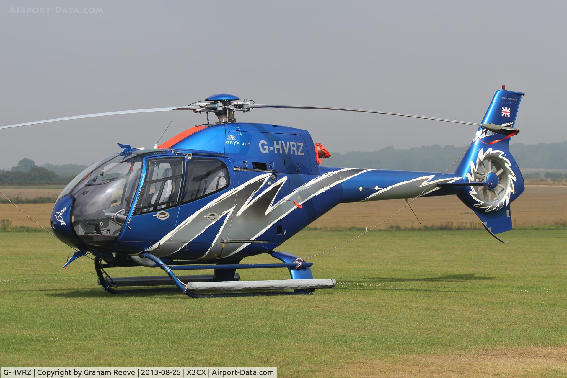 G-HVRZ, 2003 Eurocopter EC-120B Colibri C/N 1338, Parked at Northrepps.