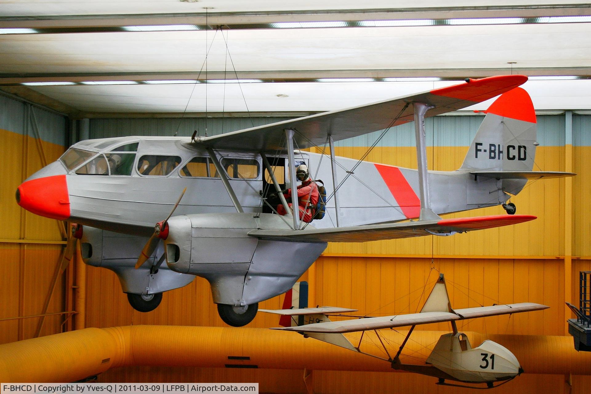 F-BHCD, 1945 De Havilland DH-89A Dominie/Dragon Rapide C/N 6706, De Havilland DH-89A Dragon Rapide, Air & Space Museum Paris-Le Bourget (LFPB)