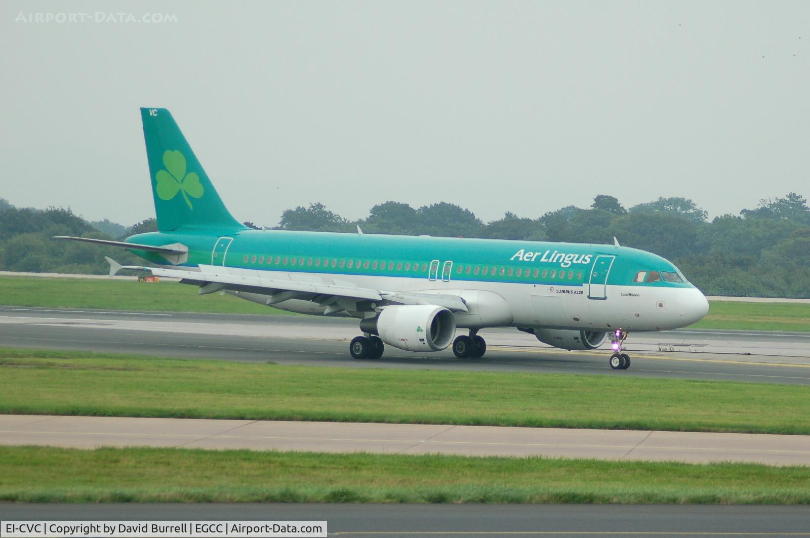 EI-CVC, 2001 Airbus A320-214 C/N 1443, Aer Lingus Airbus A320-214 taxiing at Manchester Airport.