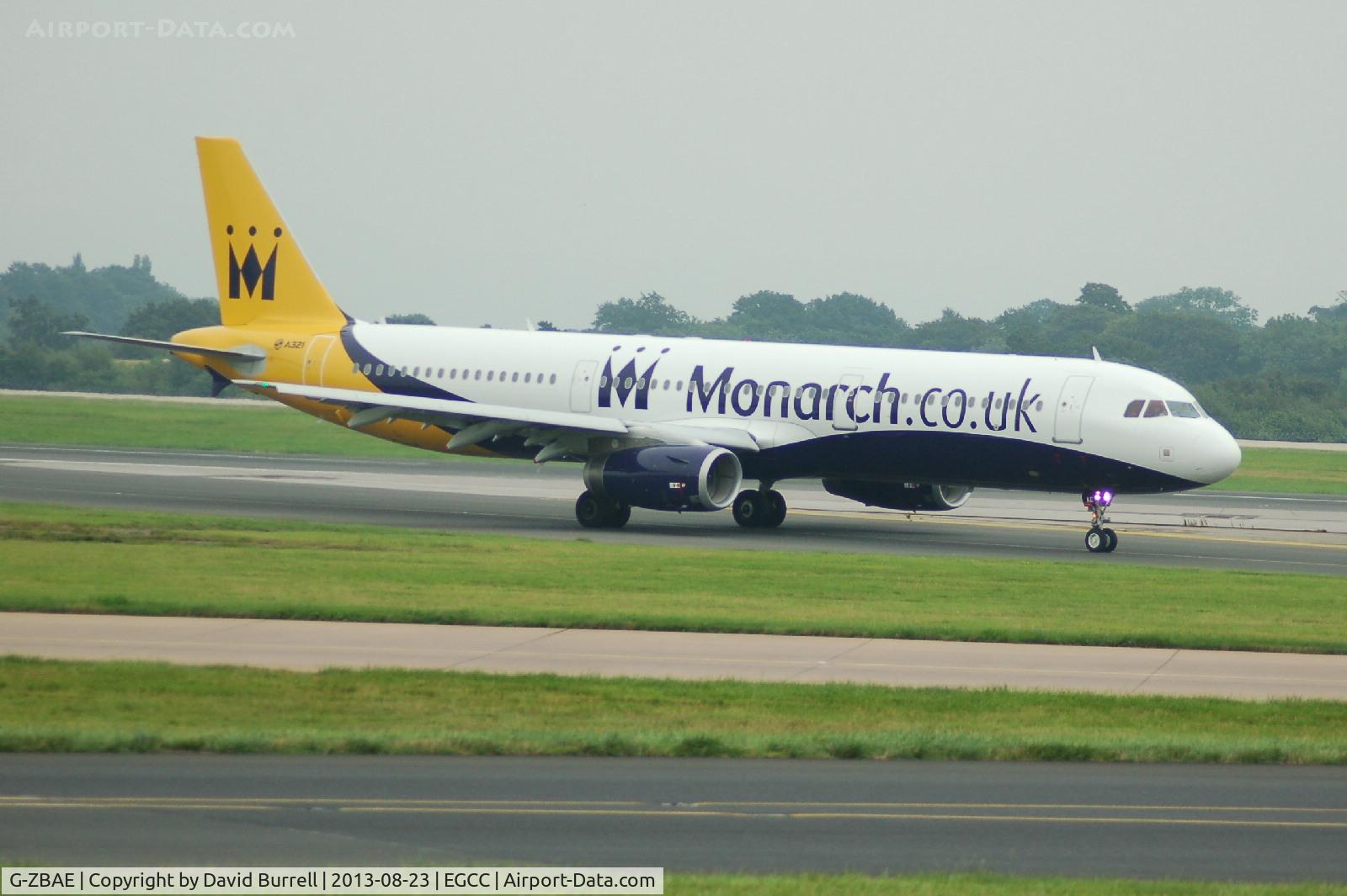 G-ZBAE, 2013 Airbus A321-231 C/N 5606, Monarch Airbus A321-231 taxiing at Manchester Airport.