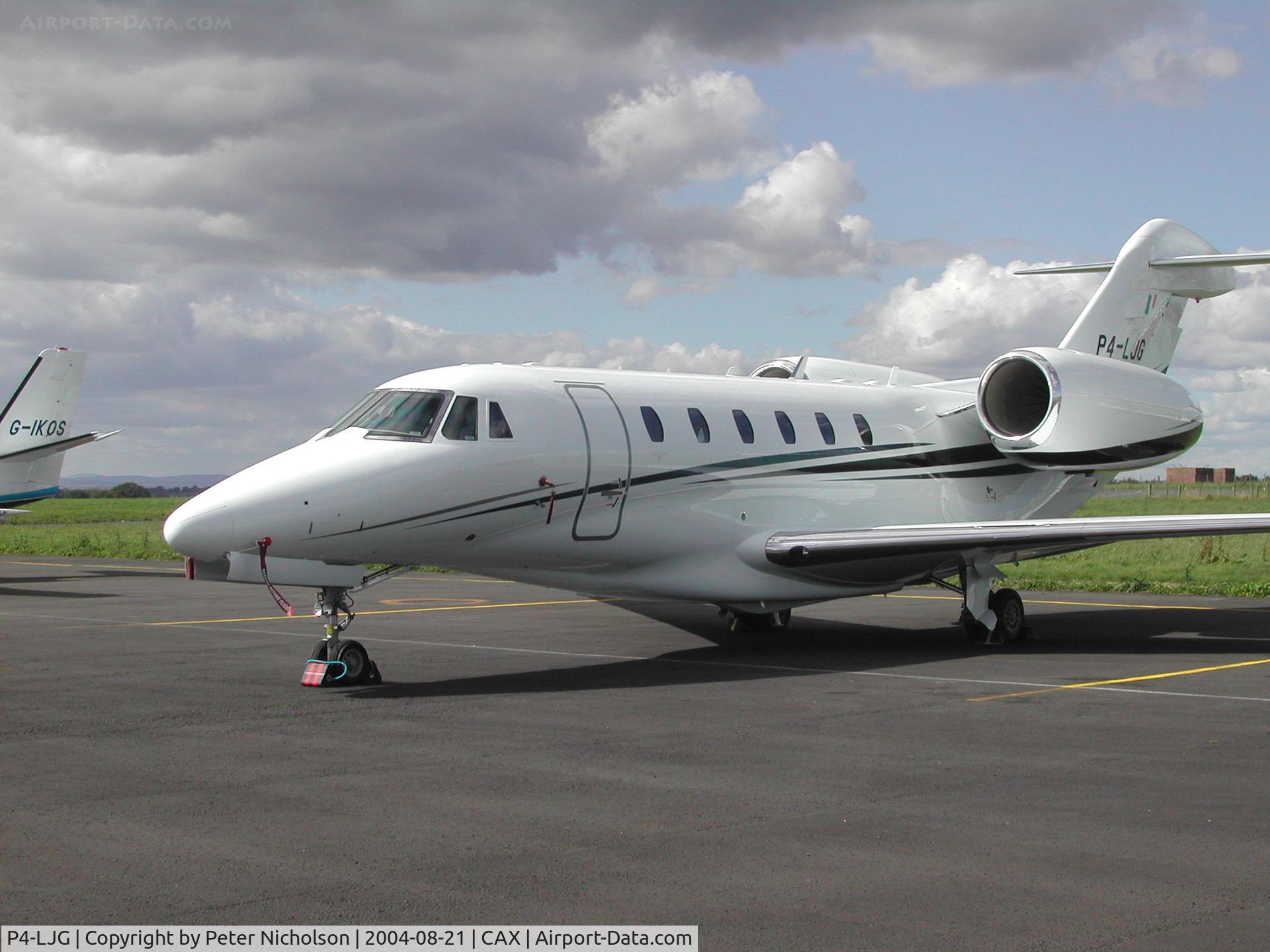 P4-LJG, 2004 Cessna 750 Citation X Citation X C/N 750-0227, Another view of this Cessna 750 Citation X visitor to Carlisle in the Summer of 2004.