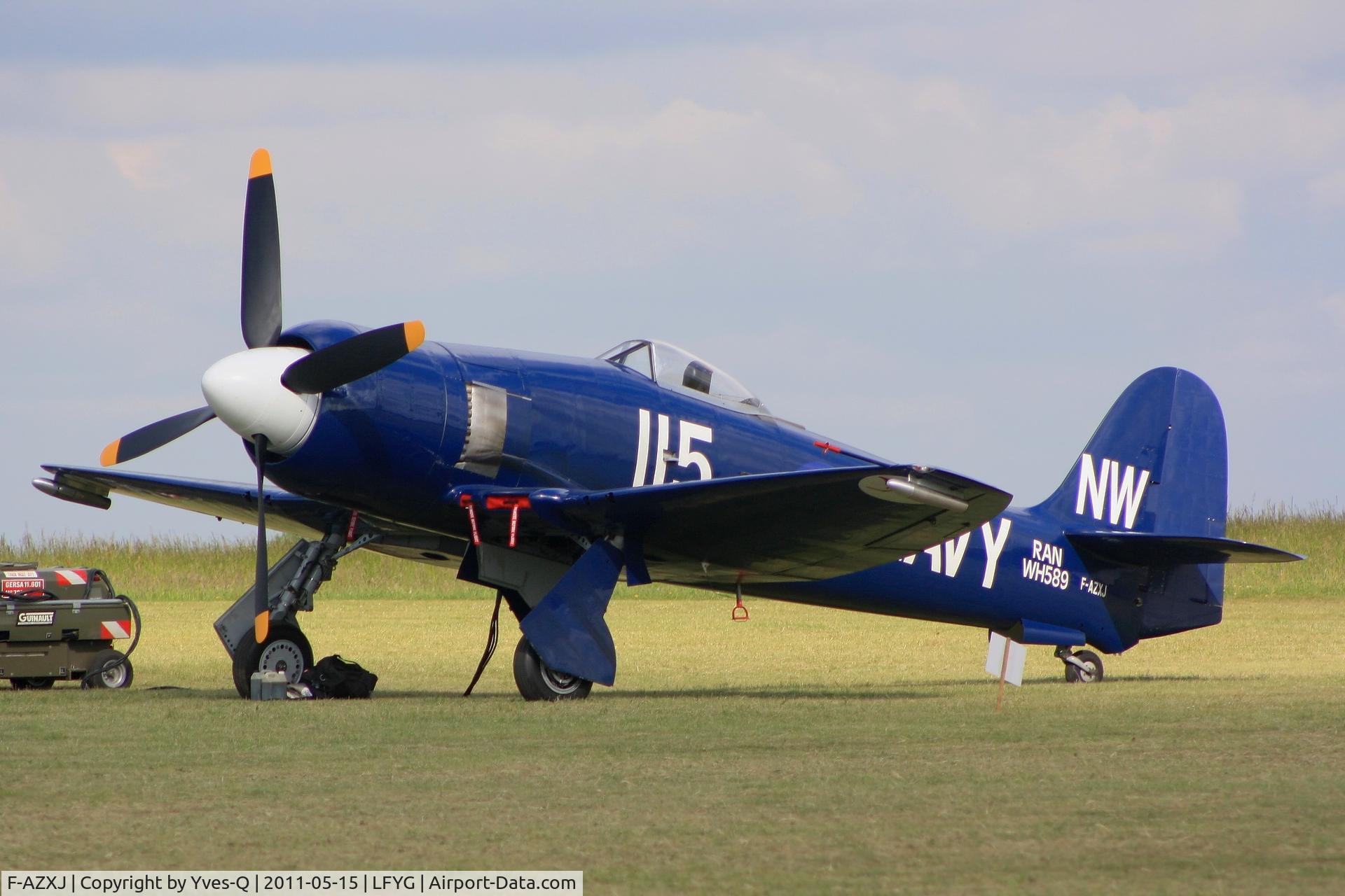F-AZXJ, 1949 Hawker Sea Fury FB.11 C/N 37733, Hawker Sea Fury FB.11, Static display, Cambrai-Niergnies Airfield (LFYG) open day 2011