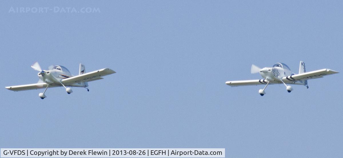 G-VFDS, 2012 Vans RV-8 C/N PFA 303-14637, Team Raven, led by G-VFDS and G-EGRV seen shortly before a run and break down runway 22.