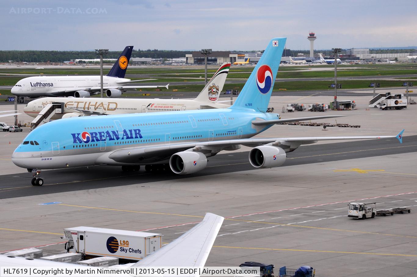 HL7619, 2012 Airbus A380-861 C/N 096, Korean Air