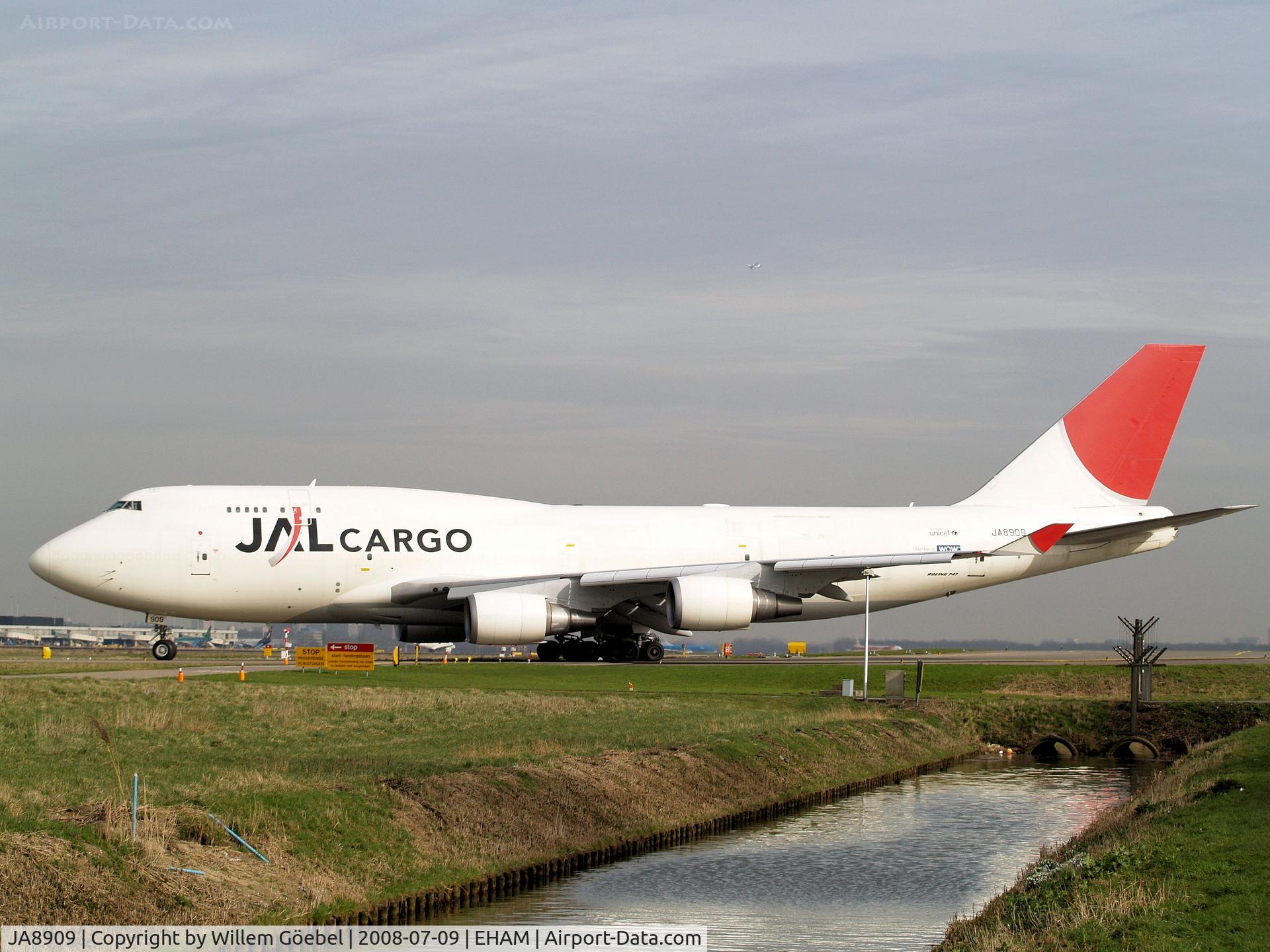 JA8909, 1993 Boeing 747-446 C/N 26353, Taxi to runway 24 of Schiphol Airport