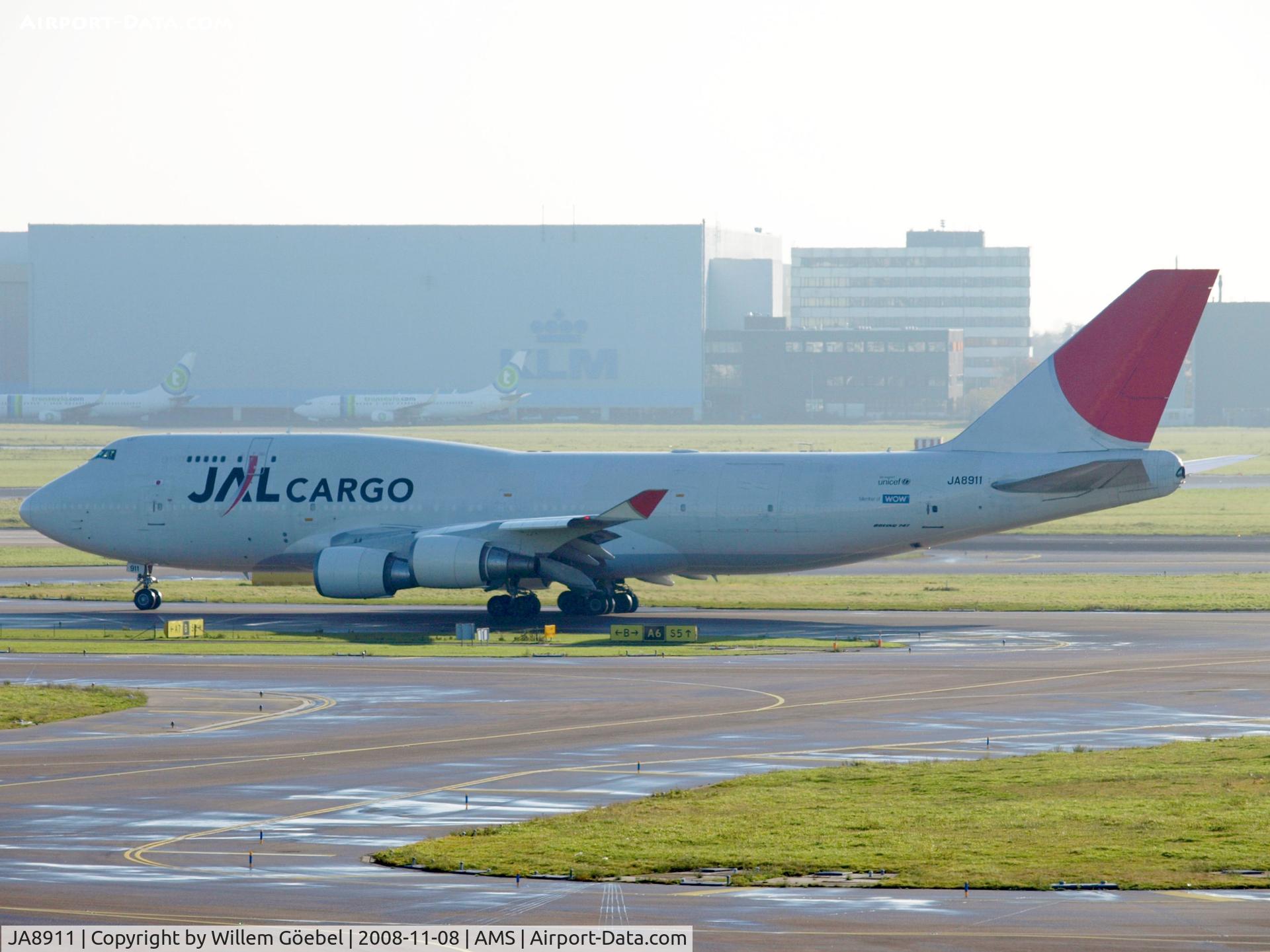 JA8911, 1994 Boeing 747-446 C/N 26356, Taxi to runway 24 of Schiphol Airport