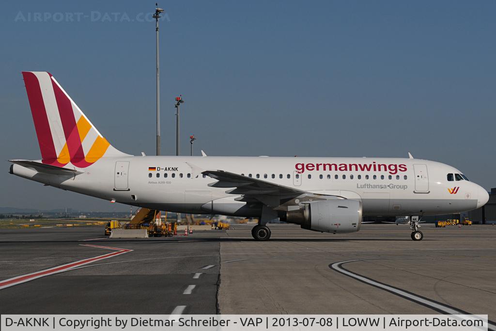 D-AKNK, 1999 Airbus A319-112 C/N 1077, Germanwings Airbus 319