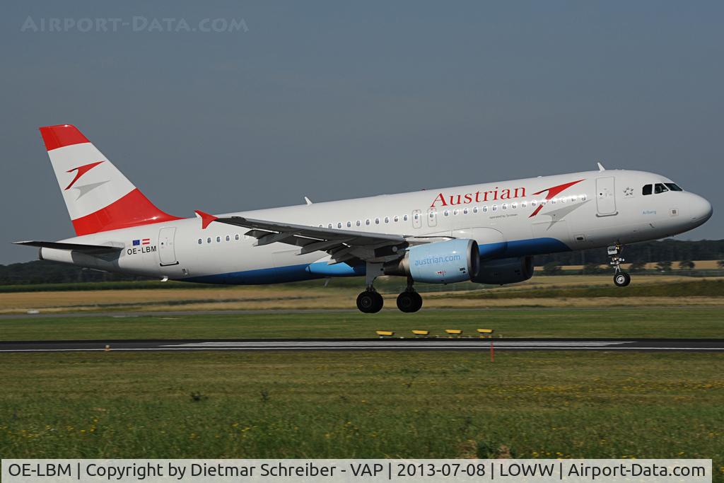 OE-LBM, 2001 Airbus A320-214 C/N 1504, Austrian Airlines Airbus 320