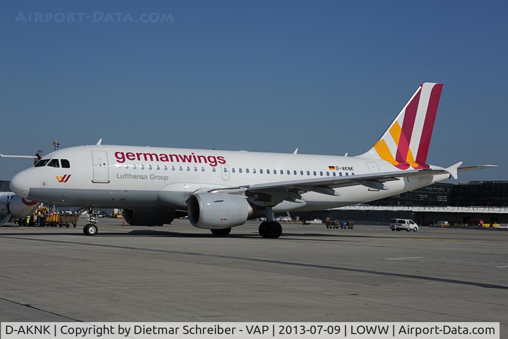 D-AKNK, 1999 Airbus A319-112 C/N 1077, Germanwings Airbus 319