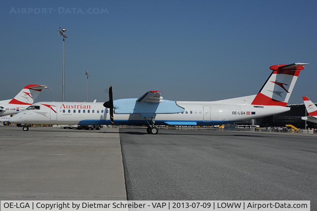OE-LGA, 1999 De Havilland Canada DHC-8-402Q Dash 8 C/N 4014, Austrian Airlines Dash 8-400