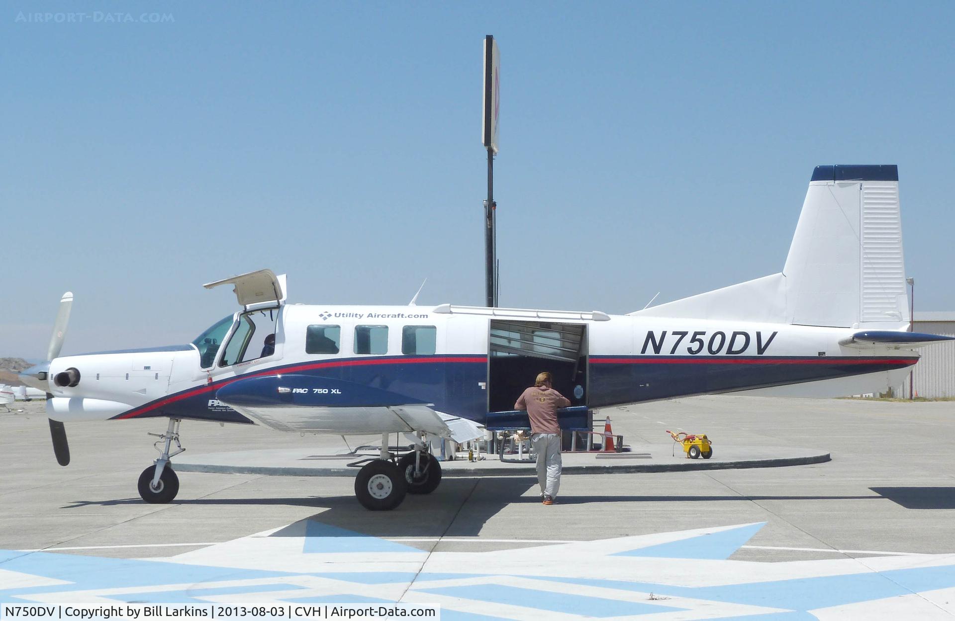 N750DV, 2005 Pacific Aerospace 750XL C/N 112, For skydiving operations.