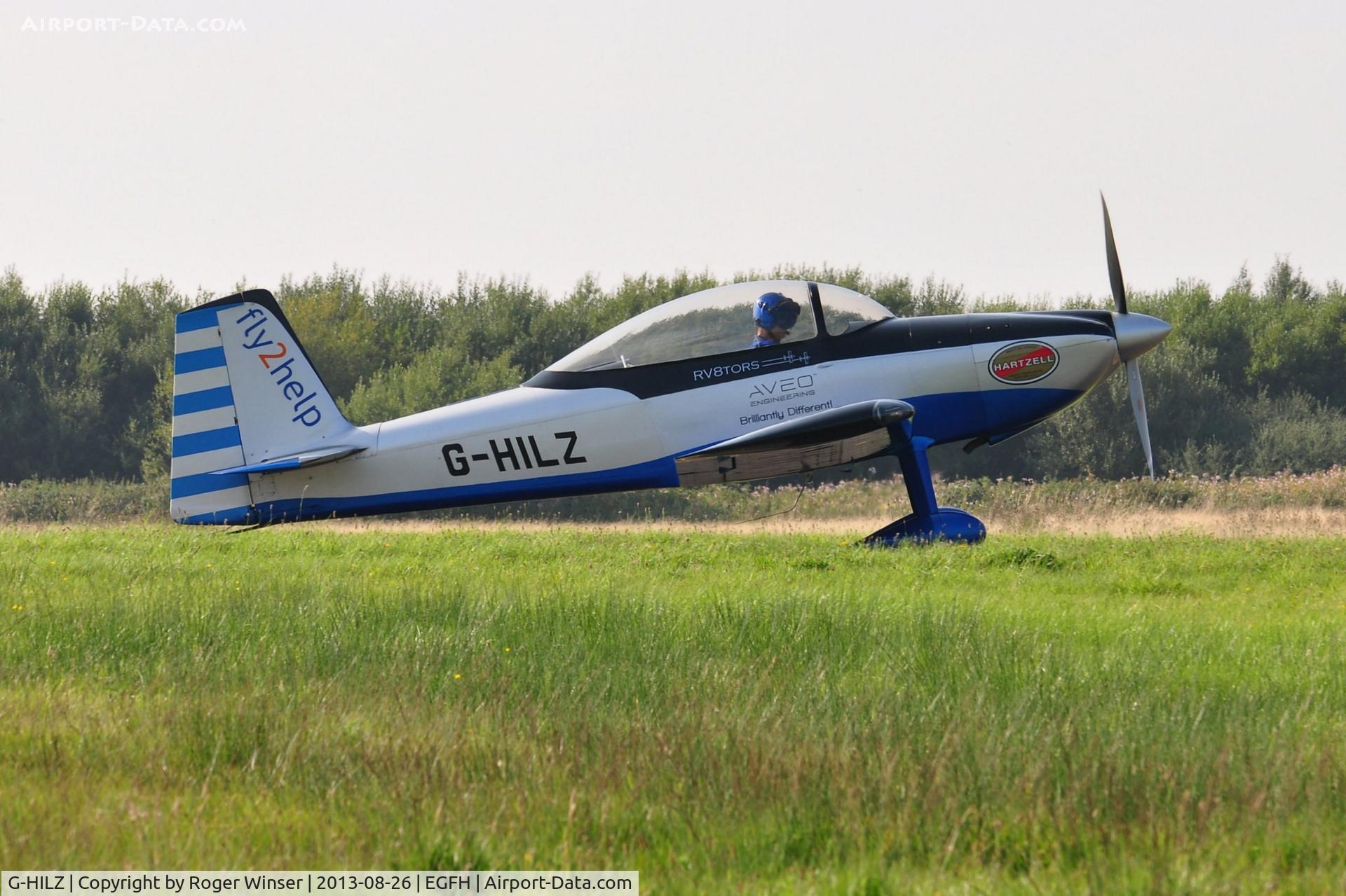 G-HILZ, 2006 Vans RV-8 C/N PFA 303-14471, Visiting Vans RV-8 used by the RV8TORS aerobatic display team.