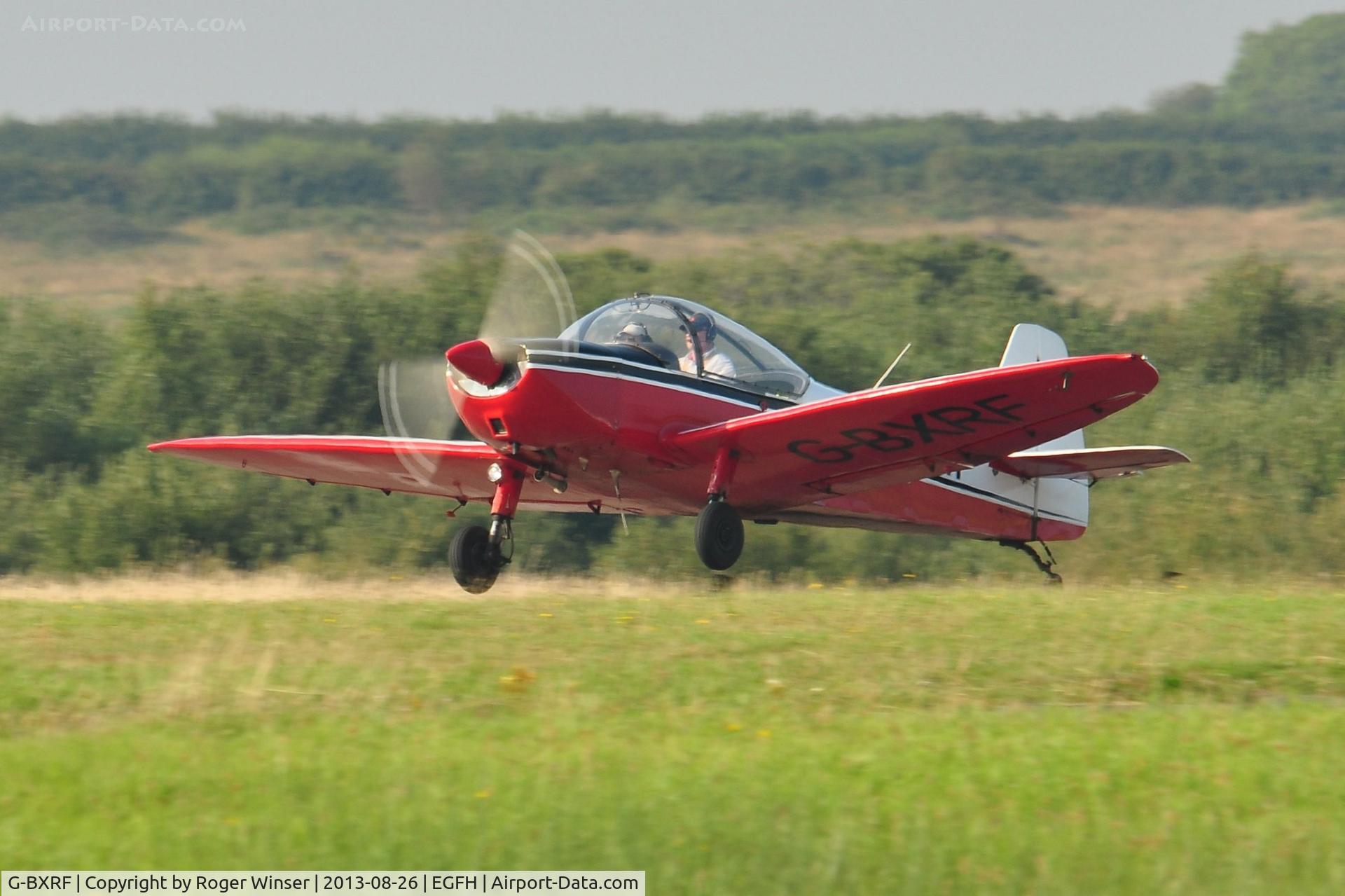 G-BXRF, 1965 Scintex CP-1310 C3 Super Emeraude C/N 935, Visiting Super Emeraude - touch and go!