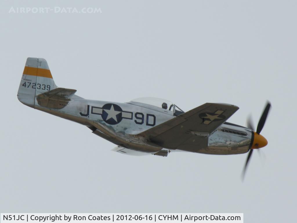 N51JC, 1944 North American P-51D Mustang C/N 122-38798, 1944 North America P-51D Mustang at the Hamilton Ontario Airshow (YHM)