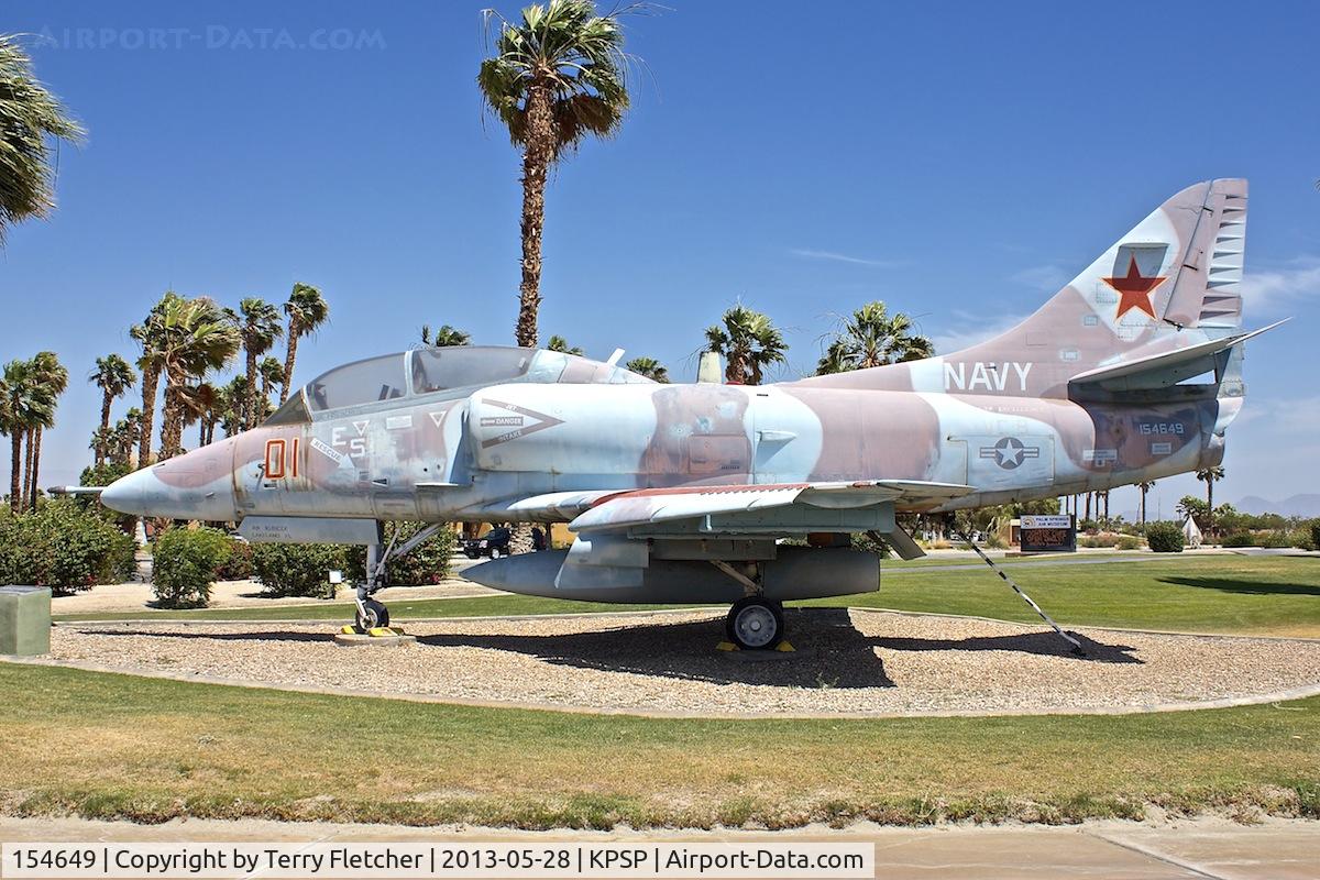 154649, Douglas TA-4J Skyhawk C/N 13767, At Palm Springs Air Museum , California