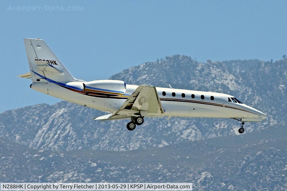 N288HK, 2011 Cessna 680 Citation Sovereign C/N 680-0313, At Palm Springs Airport , California
