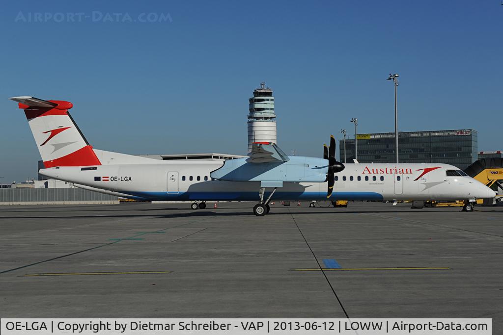 OE-LGA, 1999 De Havilland Canada DHC-8-402Q Dash 8 C/N 4014, Austrian Airlines Dash 8-400