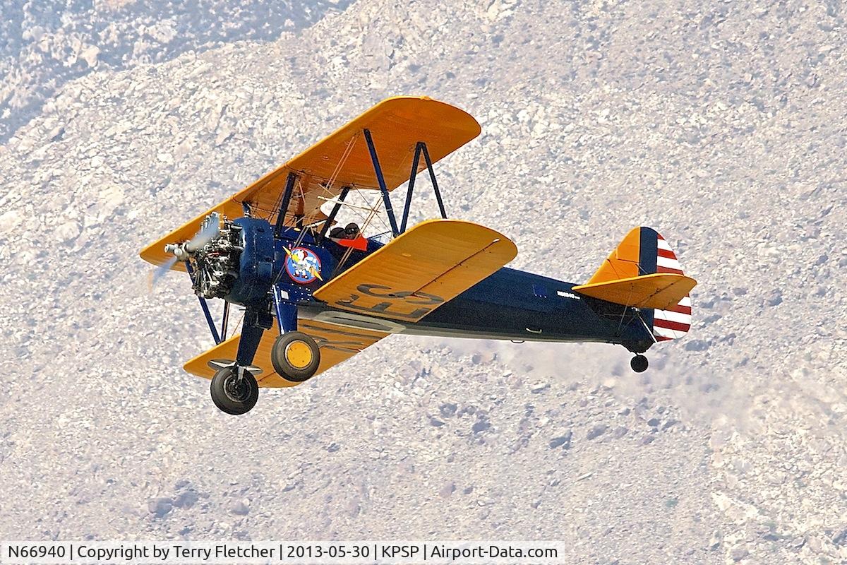N66940, 1943 Boeing A75N1(PT17) C/N 75-4716, Giving pleasure rides at Palm Springs CA