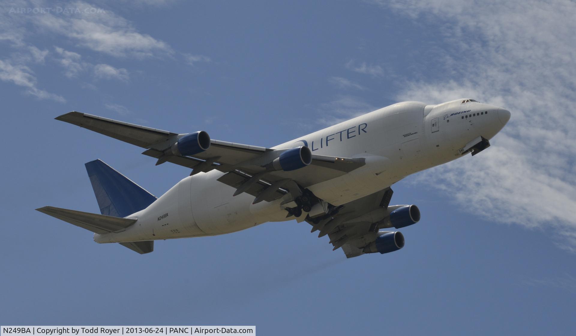 N249BA, 1989 Boeing 747-409LCF C/N 24309, Departing Anchorage