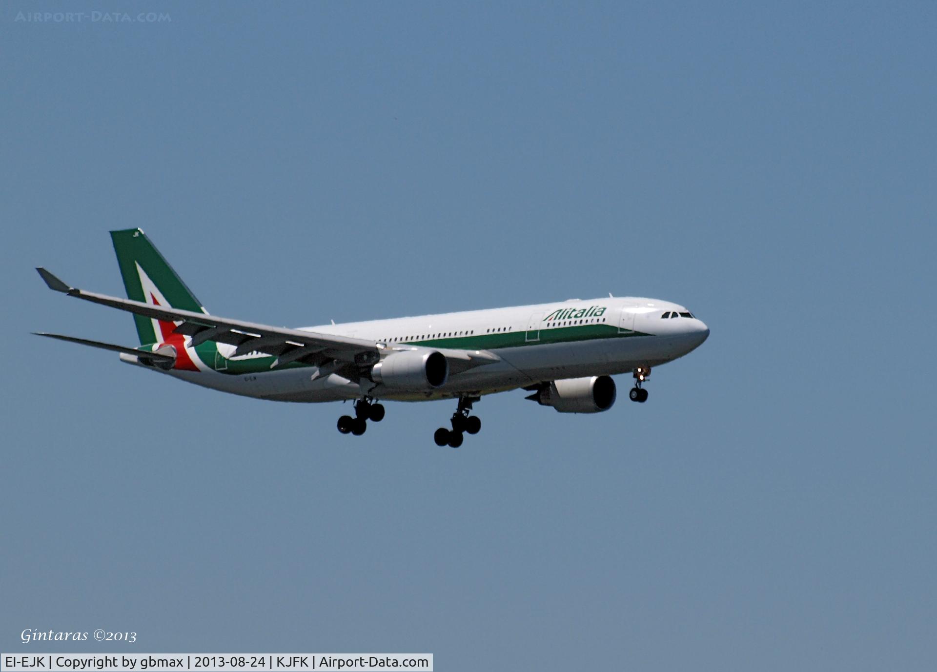 EI-EJK, 2011 Airbus A330-202 C/N 1252, Final approach to JFK