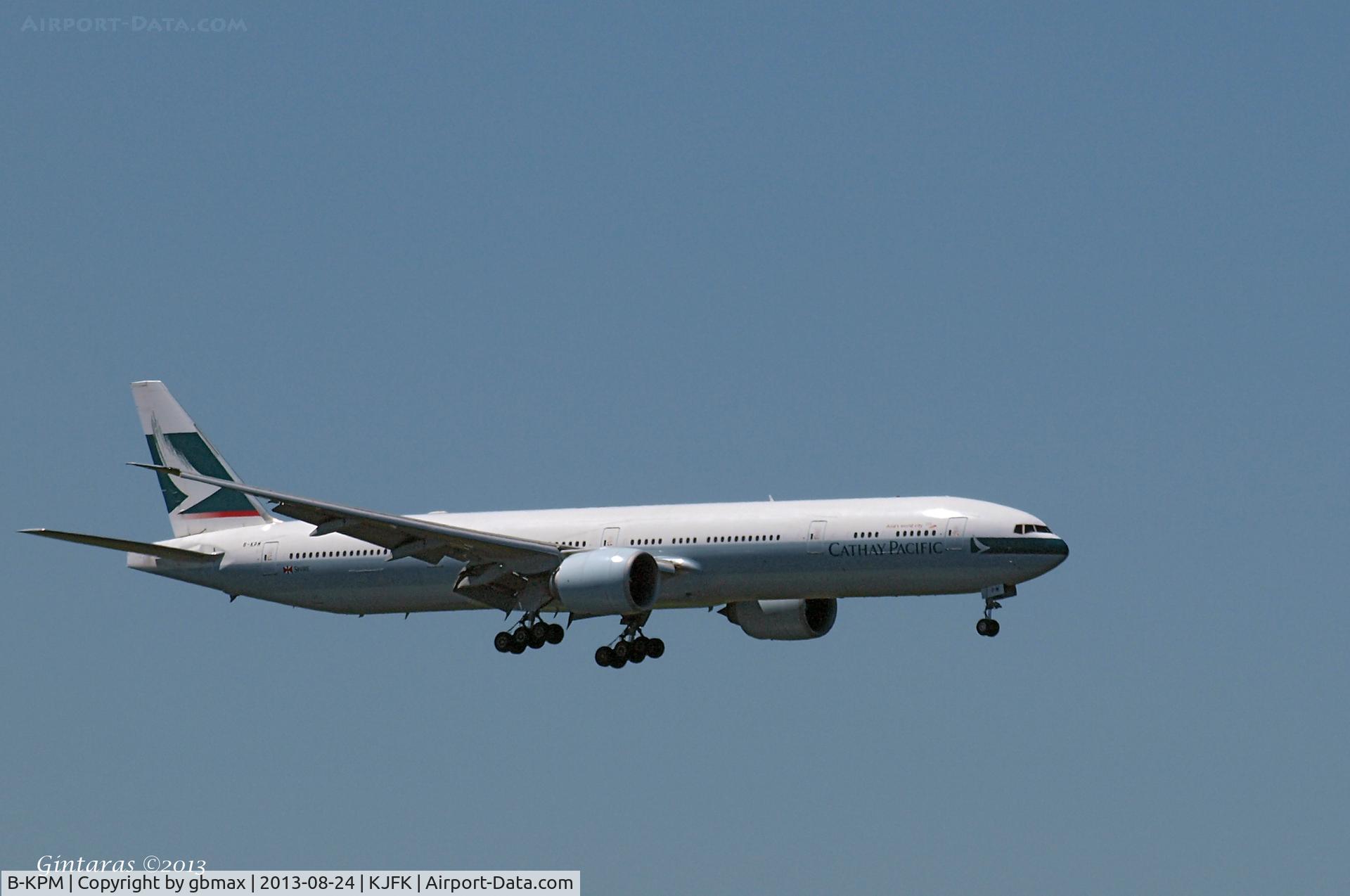 B-KPM, 2009 Boeing 777-367/ER C/N 36159, Final approach to JFK