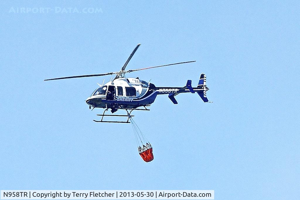 N958TR, Bell 407 C/N 53770, Fire-fighting , north of Ramona , California