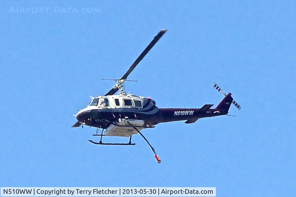 N510WW, 2008 Bell 210 C/N 21003, Fire-fighting , north of Ramona , California