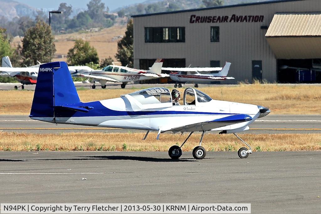 N94PK, Vans RV-9A C/N 90050, At Ramona Airport , California