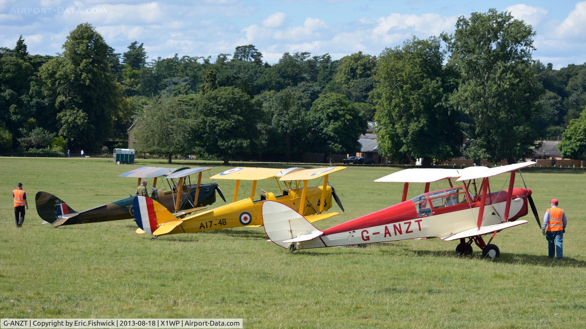 G-ANZT, 1957 Thruxton Jackaroo C/N 84176, 2. G-ANZT at The 28th. International Moth Rally at Woburn Abbey, Aug. 2013.