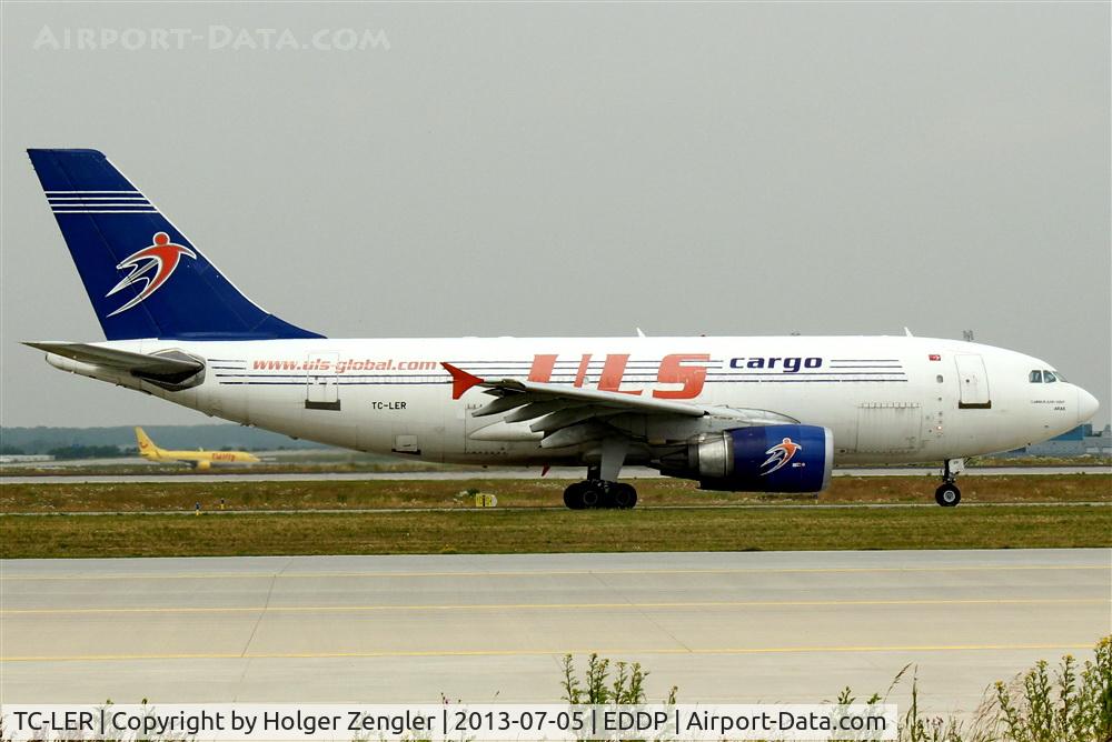 TC-LER, 1992 Airbus A310-308F C/N 646, Leaving apron 2 for take-off on rwy 26L....