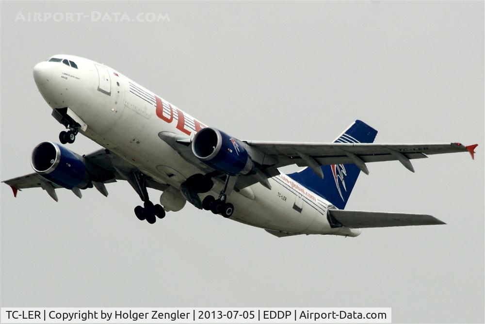 TC-LER, 1992 Airbus A310-308F C/N 646, Leaving LEJ with destination IST...
