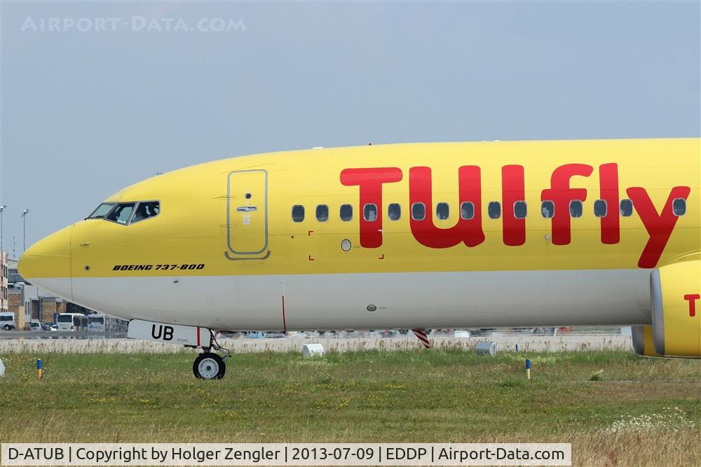 D-ATUB, 2010 Boeing 737-8K5 C/N 37247, Leaving LEJ with a southern destination.....