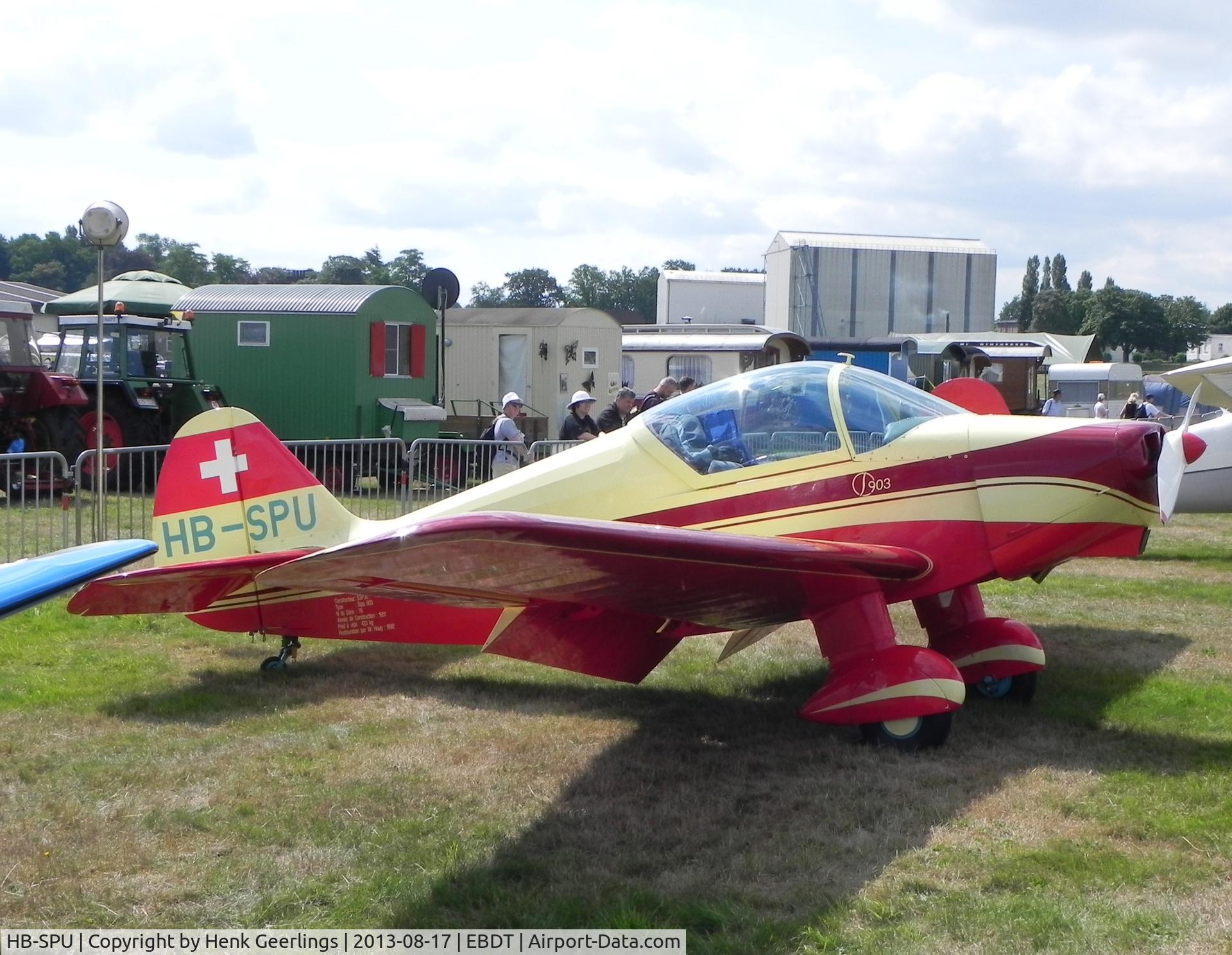 HB-SPU, SIPA S.903 C/N 76, Oldtimer Fly In Schaffen - Diest , Belgium , Aug 2013