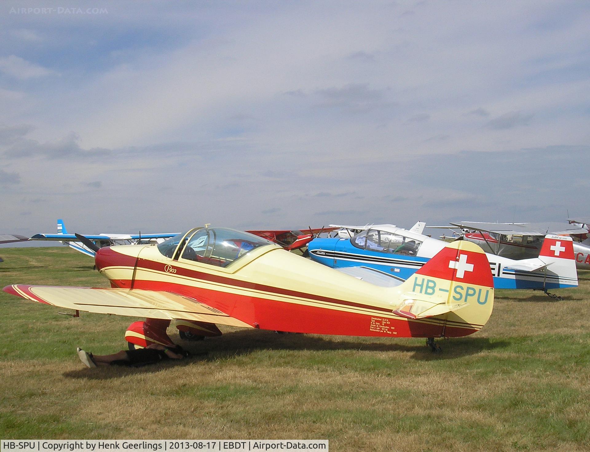 HB-SPU, SIPA S.903 C/N 76, Oldtimer Fly In Schaffen - Diest , Belgium , Aug 2013