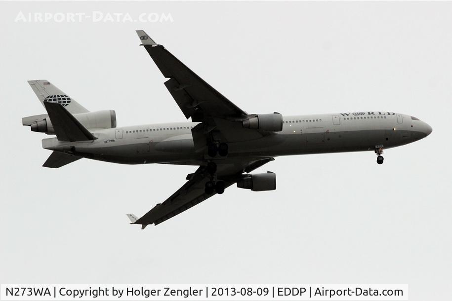 N273WA, 1993 McDonnell Douglas MD-11 C/N 48519, Coming from A to LEJ for a stop over before going back home to the US....