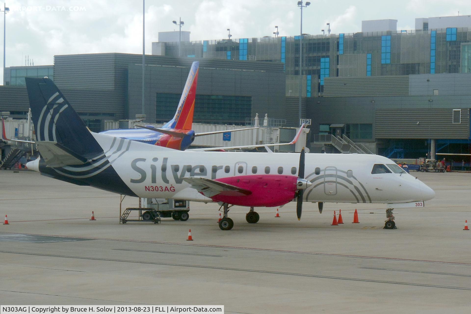 N303AG, 1997 Saab 340B C/N 340B-414, on the tarmac
