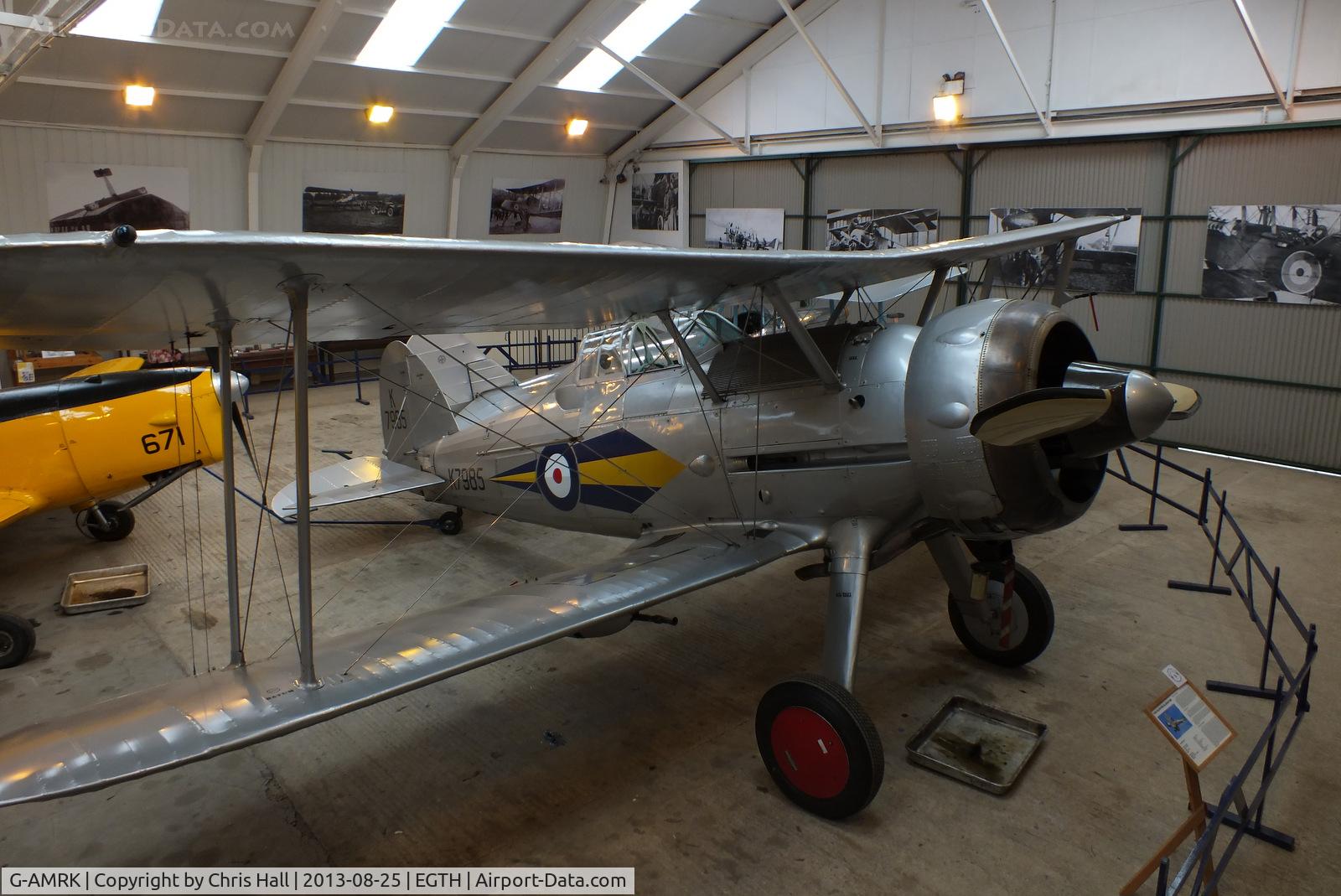 G-AMRK, 1937 Gloster Gladiator Mk1 C/N [L8032], The Shuttleworth Collection, Old Warden