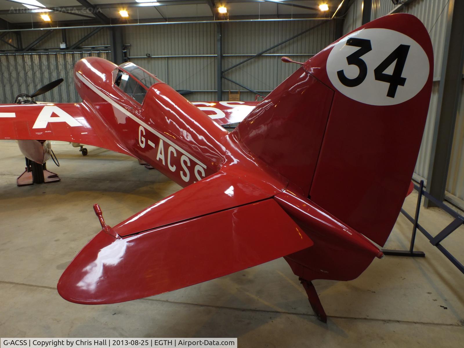 G-ACSS, 1934 De Havilland DH-88 Comet C/N 1996, The Shuttleworth Collection, Old Warden