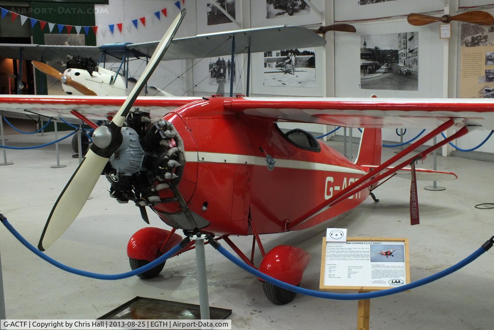 G-ACTF, 1932 Comper CLA-7 Swift C/N S32/9, The Shuttleworth Collection, Old Warden