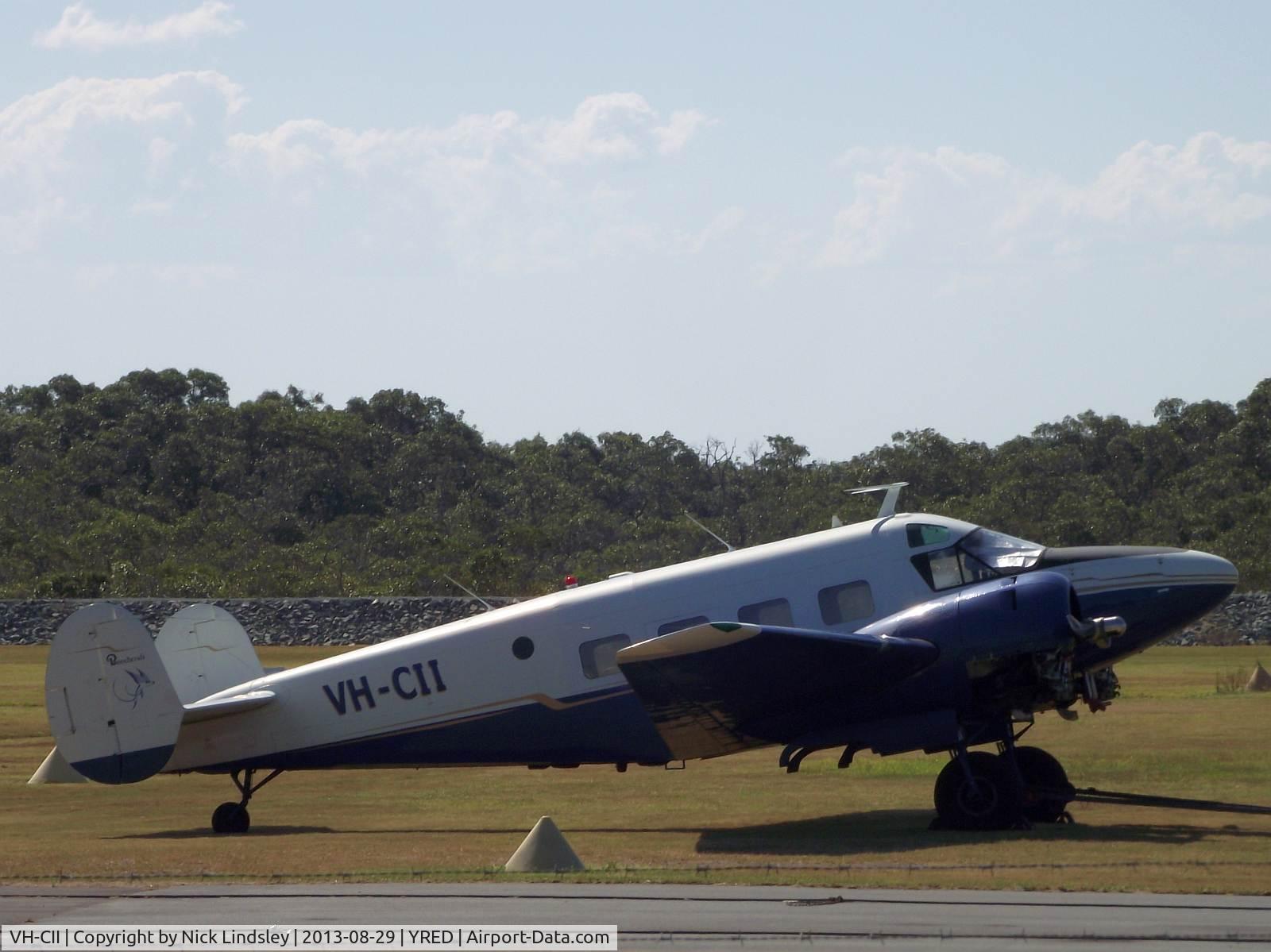 VH-CII, 1958 Beech E18-S C/N BA-371, At Redcliffe Airport, Qld AUSTRALIA 29 Aug 2013