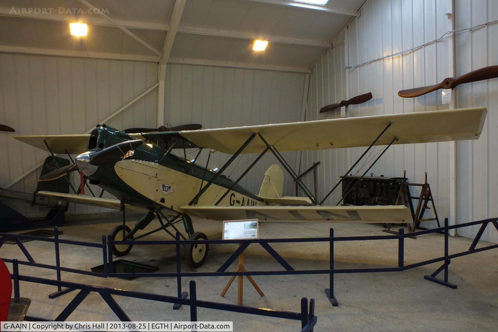 G-AAIN, 1934 Parnall Elf II C/N J.6, The Shuttleworth Collection, Old Warden