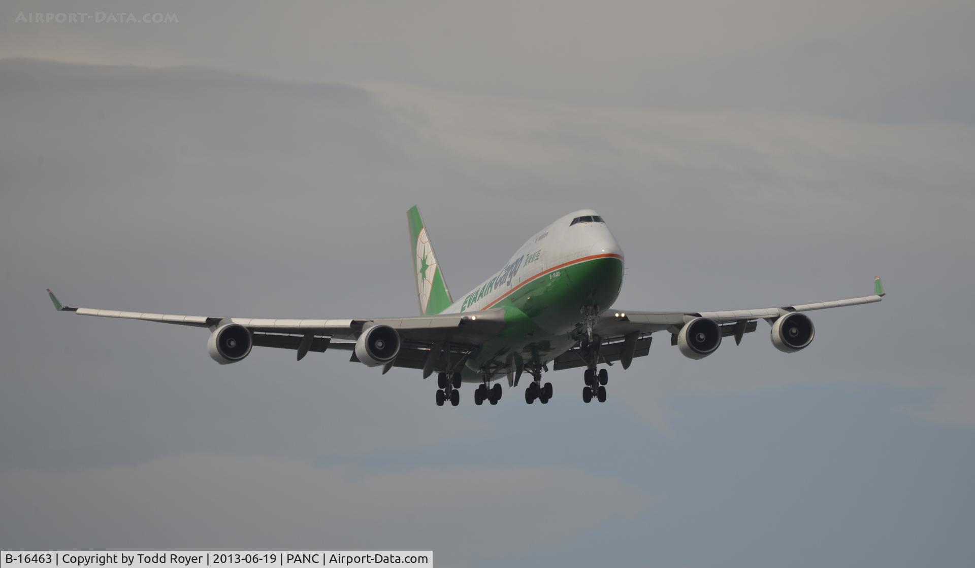 B-16463, 1993 Boeing 747-45E SCD F C/N 27174, Landing at Anchorage