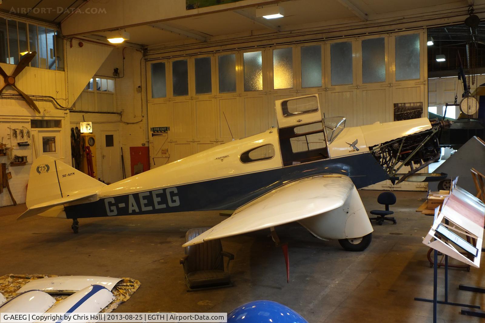 G-AEEG, 1936 Miles M-3A Falcon Major C/N 216, The Shuttleworth Collection, Old Warden