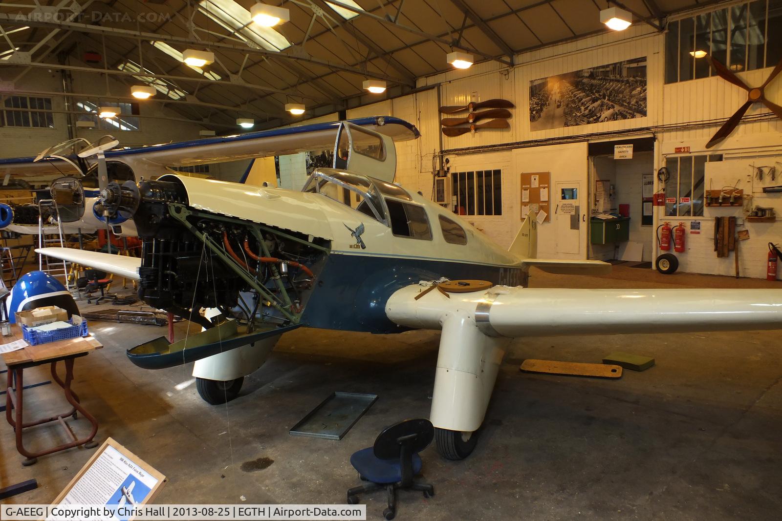 G-AEEG, 1936 Miles M-3A Falcon Major C/N 216, The Shuttleworth Collection, Old Warden