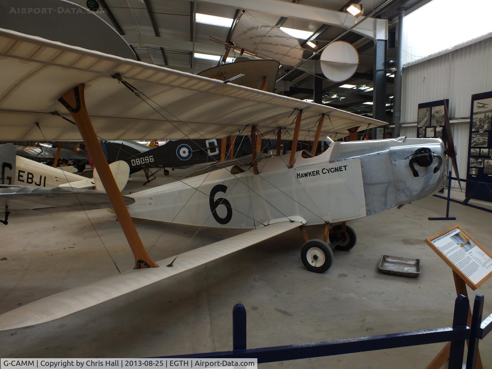 G-CAMM, 1992 Hawker Cygnet Replica C/N PFA 077-10245, The Shuttleworth Collection, Old Warden