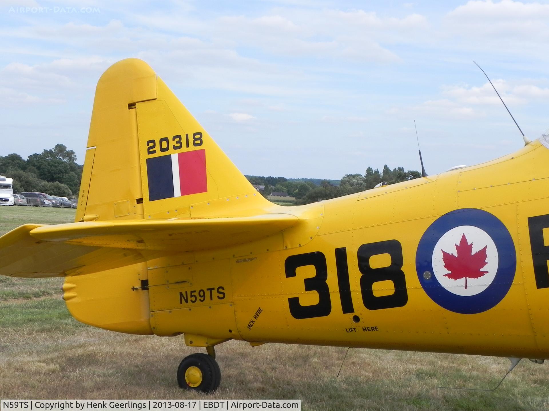 N59TS, 1952 Canadian Car & Foundry Harvard MK IV C/N CCF4-109, Schaffen - Diest ,Belgium: Oldtimer Fly In , Aug 2013