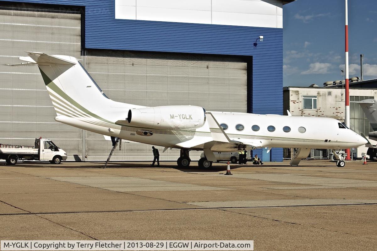 M-YGLK, 2008 Gulfstream Aerospace GIV-X (G450) C/N 4137, At Luton Airport UK